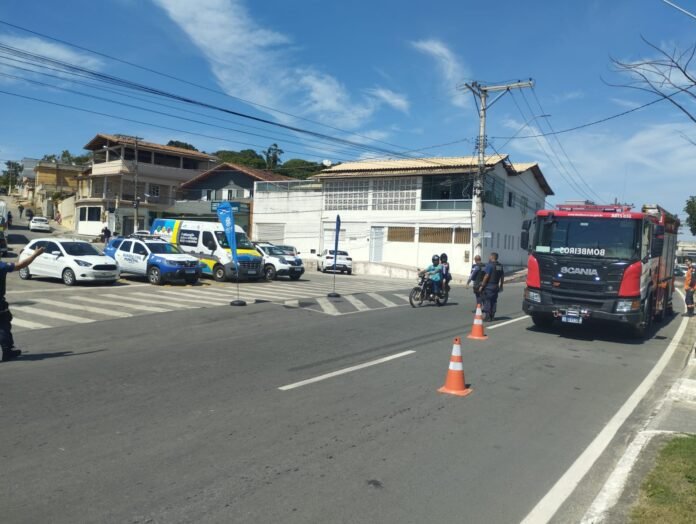 ação integrada com a Polícia Militar, Corpo de Bombeiros e Detran em Itapemirim