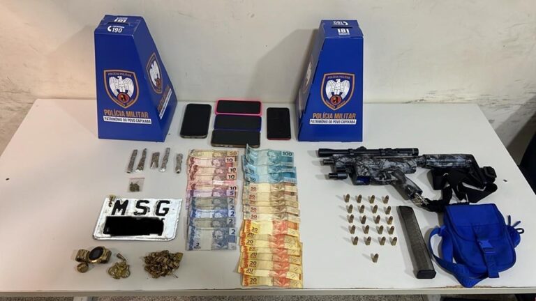 Polícia detém suspeitos com drogas, armas e munição em Guarapari