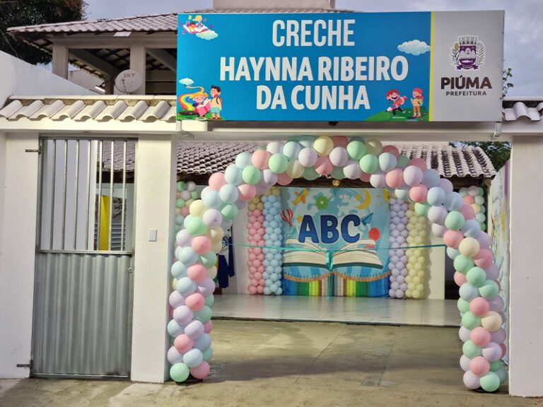Prefeitura entrega nova Creche Haynna Ribeiro da Cunha no bairro Nova Esperança - PIÚMA