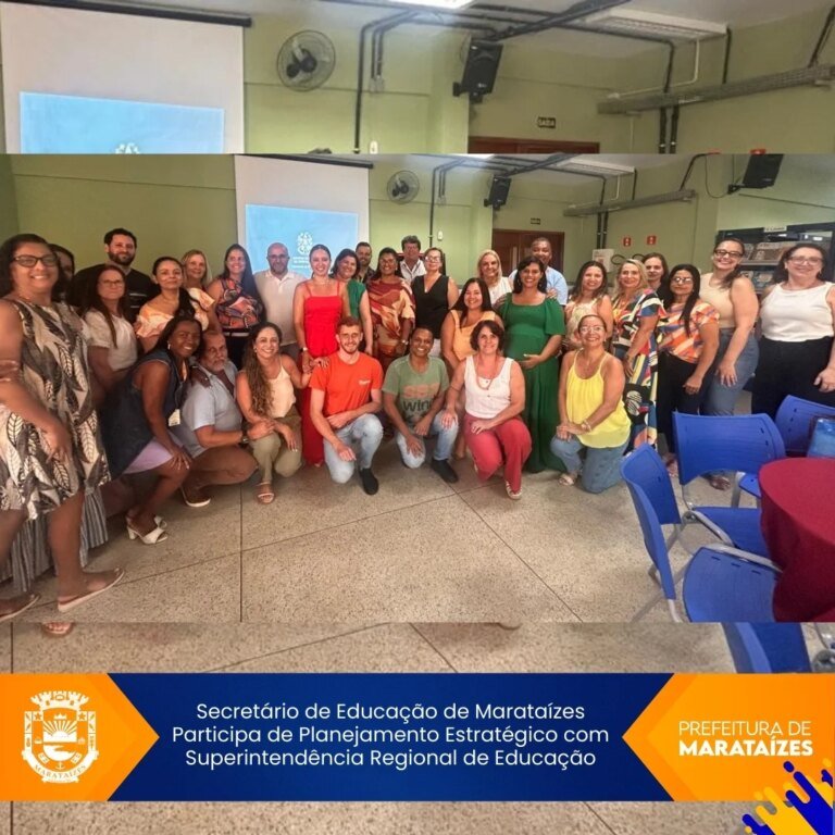 Secretário de Educação de Marataízes Participa de Planejamento Estratégico com Superintendência Regional de Educação