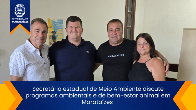 Secretário estadual de Meio Ambiente discute programas ambientais e de bem-estar animal em Marataízes 