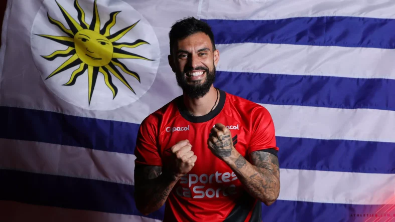 Gonzalo Mastriani durante sua apresentação no Botafogo. Foto: Vitor Silva