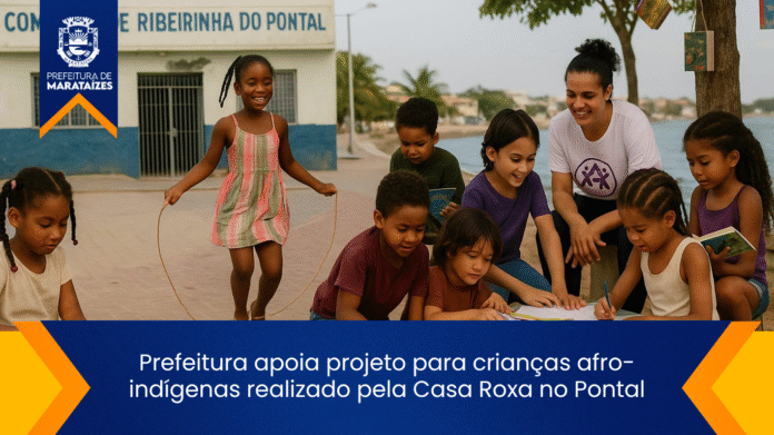 Prefeitura apoia projeto para crianças afro-indígenas realizado pela Casa Roxa no Pontal